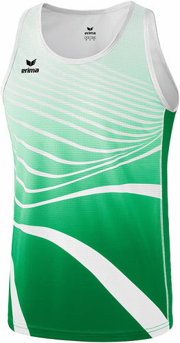 singlet homme vert blanc