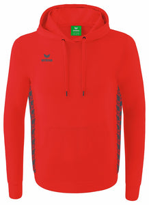 sweat capuche homme essential team rouge