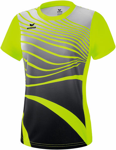 tshirt athletic femme jaune noir