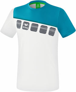tshirt homme 5-C blanc bleu