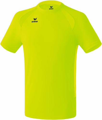 tshirt performance homme jaune fluo