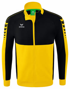 veste worker homme six wings jaune noir